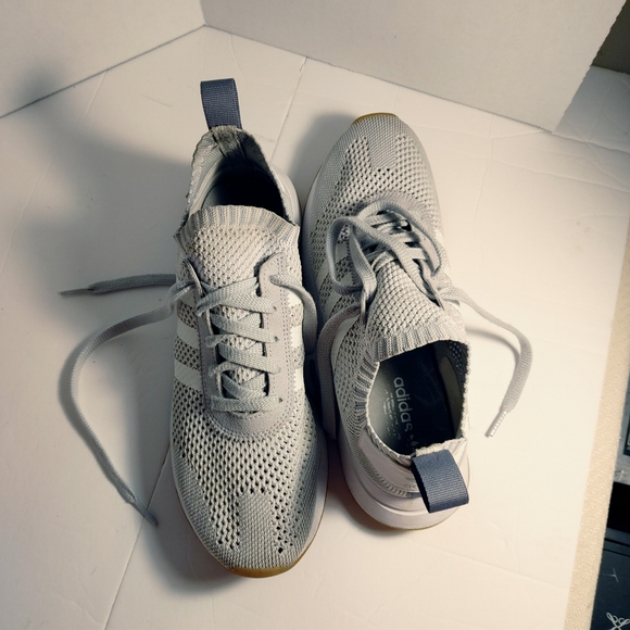 Adidas FlashBack Prime Knit Grey Textile Lace up Shoes Size 9.5 - Picture 12 of 12